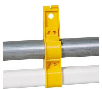 Підвіс із тримачем для лінії поїння 22х22 мм із круглим профілем діаметр 27 мм, система для поїння курей