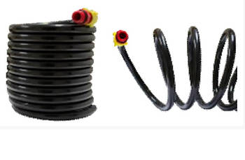 Спіральний шланг, що з'єднує головну лінію з лінією поїння, все для птахівництва