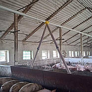 Телескопічна труба 80/85 2 м для систем автоматичної подачі корму, обладнання для птахоферм, фото 6