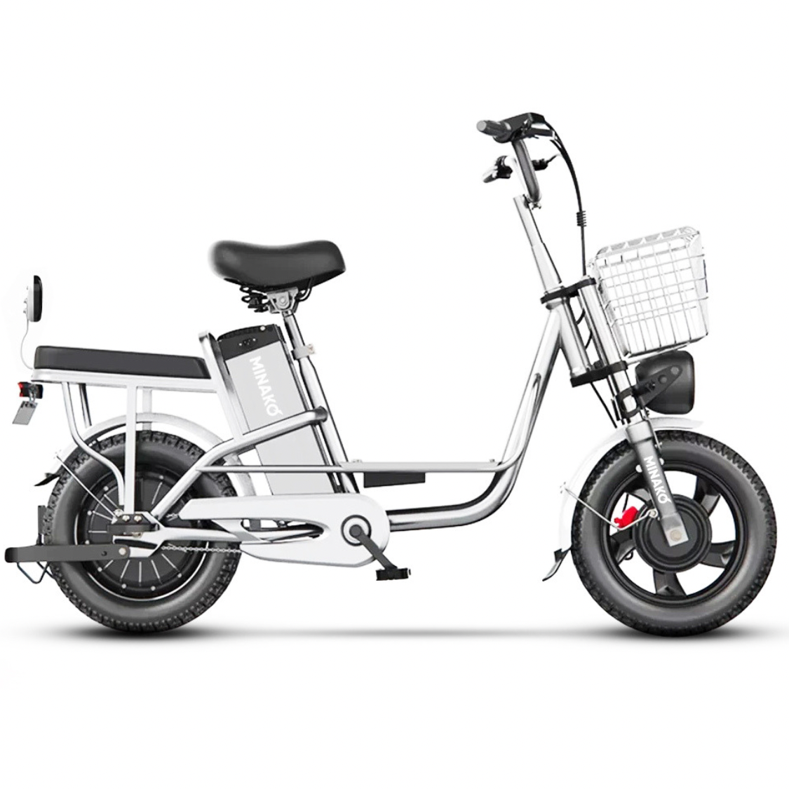 Вантажний електровелосипед MINAKO MONSTER PRO 60V 20Ah 1000W Chrome 2023, фото 1