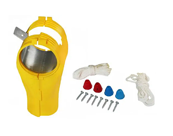 Трійник опуск спіральної роздачі корму для лінія годування птахів 90 мм, вихідний оголовок, товари для пташника