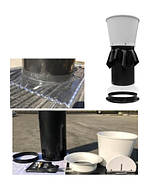 Шахта вентиляційна D-630 мм, у комплекті з дифузором, комплектом ущільнювачів і з комплектом для складання, фото 2