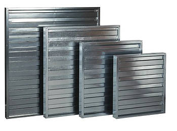Приточні жалюзі без сервоприводу 140x140 см вентиляційні решітки