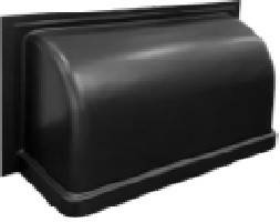 Світлозахист 850x580x275 мм для приточного клапану (чорний), затемнювальна кришка