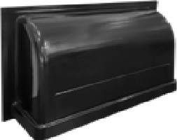 Світлозахист 1000x750x305  мм для приточного клапану (чорний), затемнювальна кришка