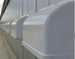 Світлозахист 1000x750x305  мм для приточного клапану (білий), затемнювальна кришка