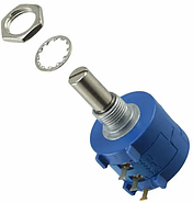 Потенціометр, резистор багатообертовий до серводвигуна R10K/S10/WIRED, фото 3