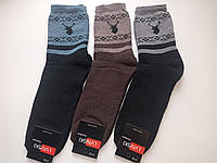 Шкарпетки чоловічі махрові зимові модель Небриті олені