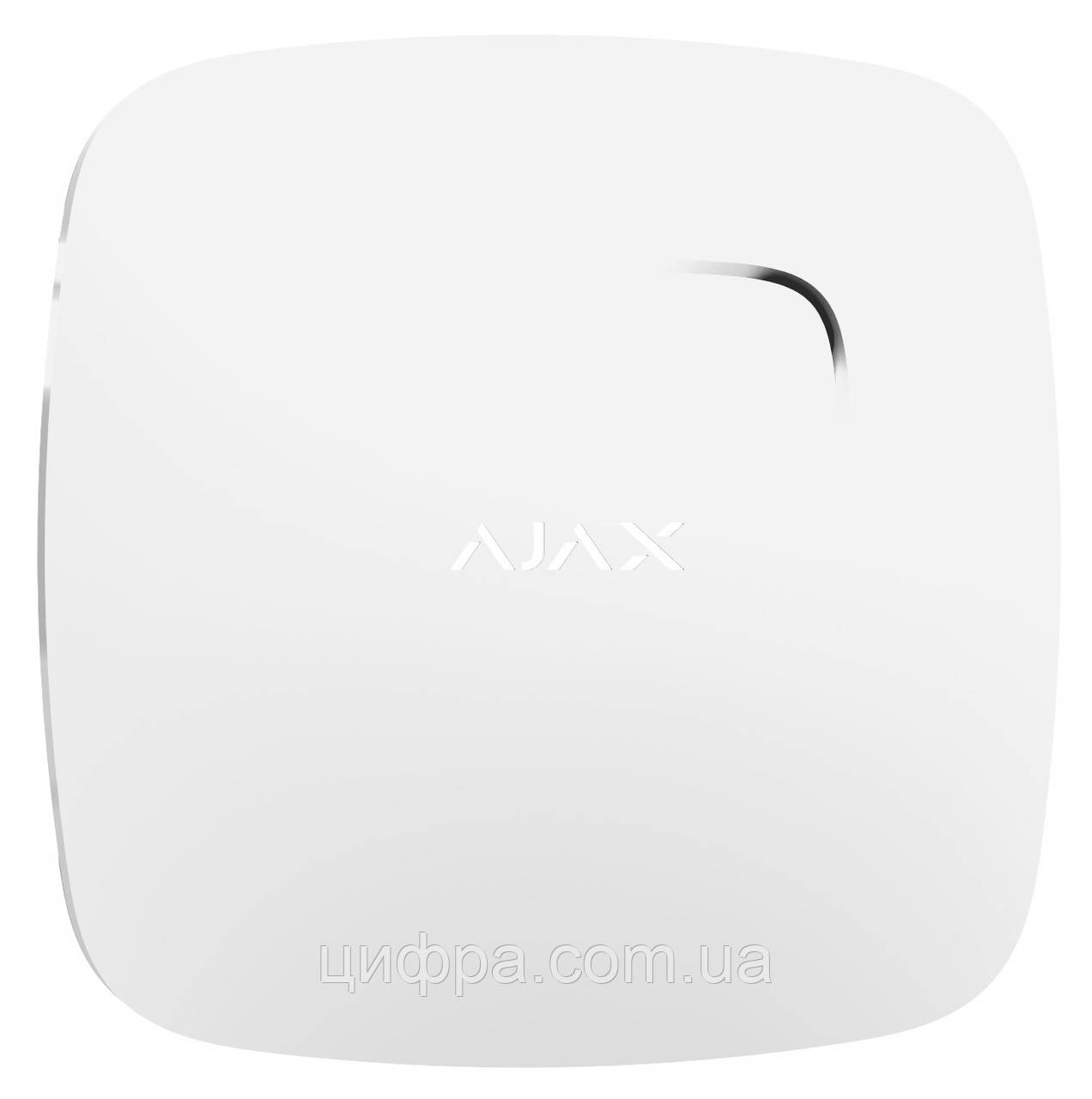 Ajax FireProtect Plus бездротовий датчик диму та чадного газу білий