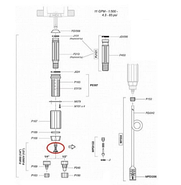 Зворотний клапан дозатора Dosatron D25RE2 0,2-2%, фото 3