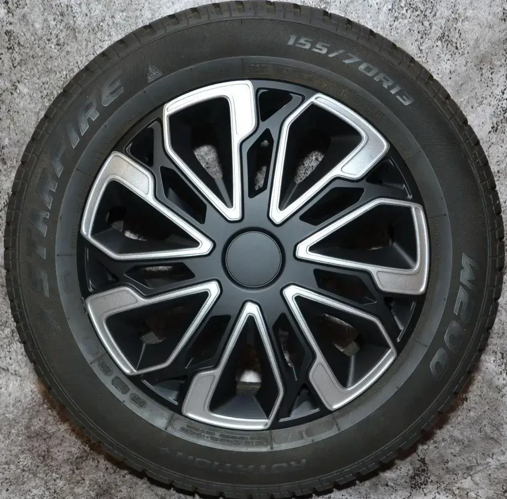 Kолпаки R16 ESTORIL SILVER&BLACK 4шт, фото 1