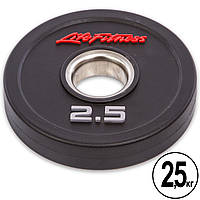 Блины (диски) полиуретановые с металлической втулкой d-51 мм Life Fitness SC-80154-2_5 2.5 кг