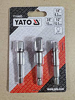 Набор переходников HEX YATO 1/4", 3/8", 1/2" 3 шт YT-04685