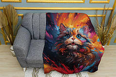 Плед «Кольоровий кіт»