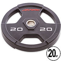 Блины (диски) полиуретановые с хватом и металлической втулкой d-51 мм Life Fitness SC-80154-20 20 кг