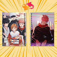 Блокнот на пружині 36 чистих аркушів Jujutsu Kaisen 02