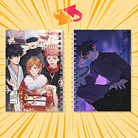 Блокнот на пружині 36 чистих аркушів Jujutsu Kaisen