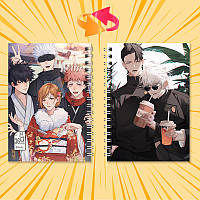 Блокнот на пружині 36 чистих аркушів Jujutsu Kaisen 08