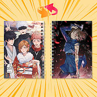 Блокнот на пружині 36 чистих аркушів Jujutsu Kaisen 09