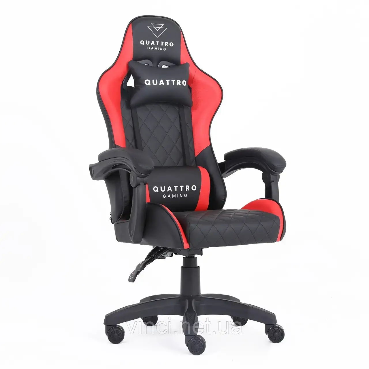 Комп‘ютерне крісло з карбоновими вставками CARBON Quattro Gaming ЧОРНО-ЧЕРВОНЕ Відмінна якість! НОВИНКА!