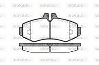 Колодки дискові передні Vito-638 97>03 (Bosch) WOKING