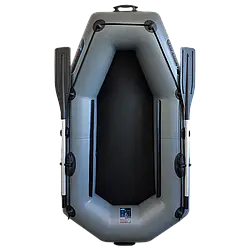 Надувний човен ПВХ Avalon А210 сіра. Купити надувний човен Авалон від заводу. Недорогі лодки для рибалки