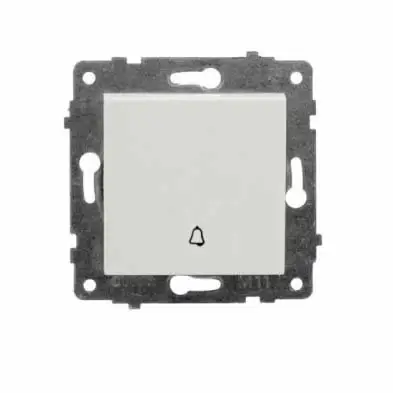 Механізм кнопки дзвінка Horoz GRANO білий 600-000201-207, фото 1