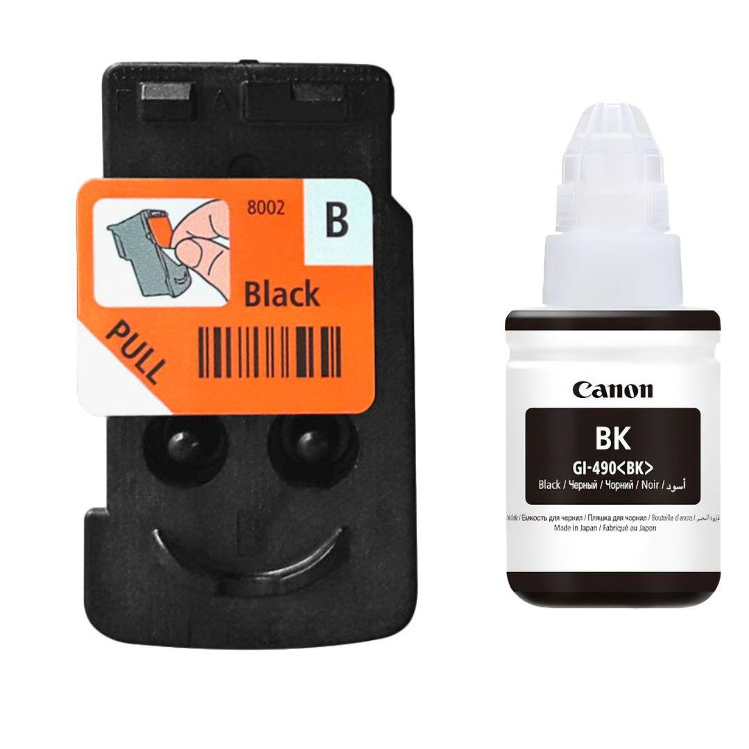 Оригінальна друкуюча голівка Canon Pixma G1400/G2400/G3400 Black QY6-8002 + Чорнило CANON GI-490 (0663C001)