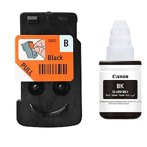Оригінальна друкуюча голівка Canon Pixma G1400/G2400/G3400 Black QY6-8002 + Чорнило CANON GI-490 (0663C001), фото 1