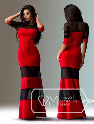 Довга сукня з сіткою р.42,44, фото 2