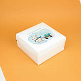 Коробка на Новий рік Дитяча 20*20*10 см Подарункова Коробка "Гостинці від Зайчика", фото 2