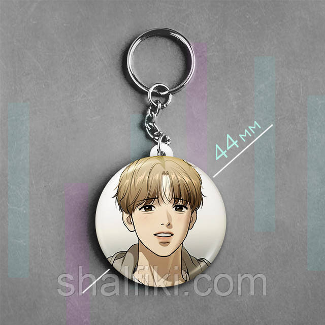 "Кім Дан (Джинкс / Jinx)" брелок круглий Ø44 мм, фото 1