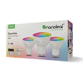 Розумна лампа Nanoleaf Essentials Smart GU10, 5 Вт, Apple Homekit, Matter — 3 шт.