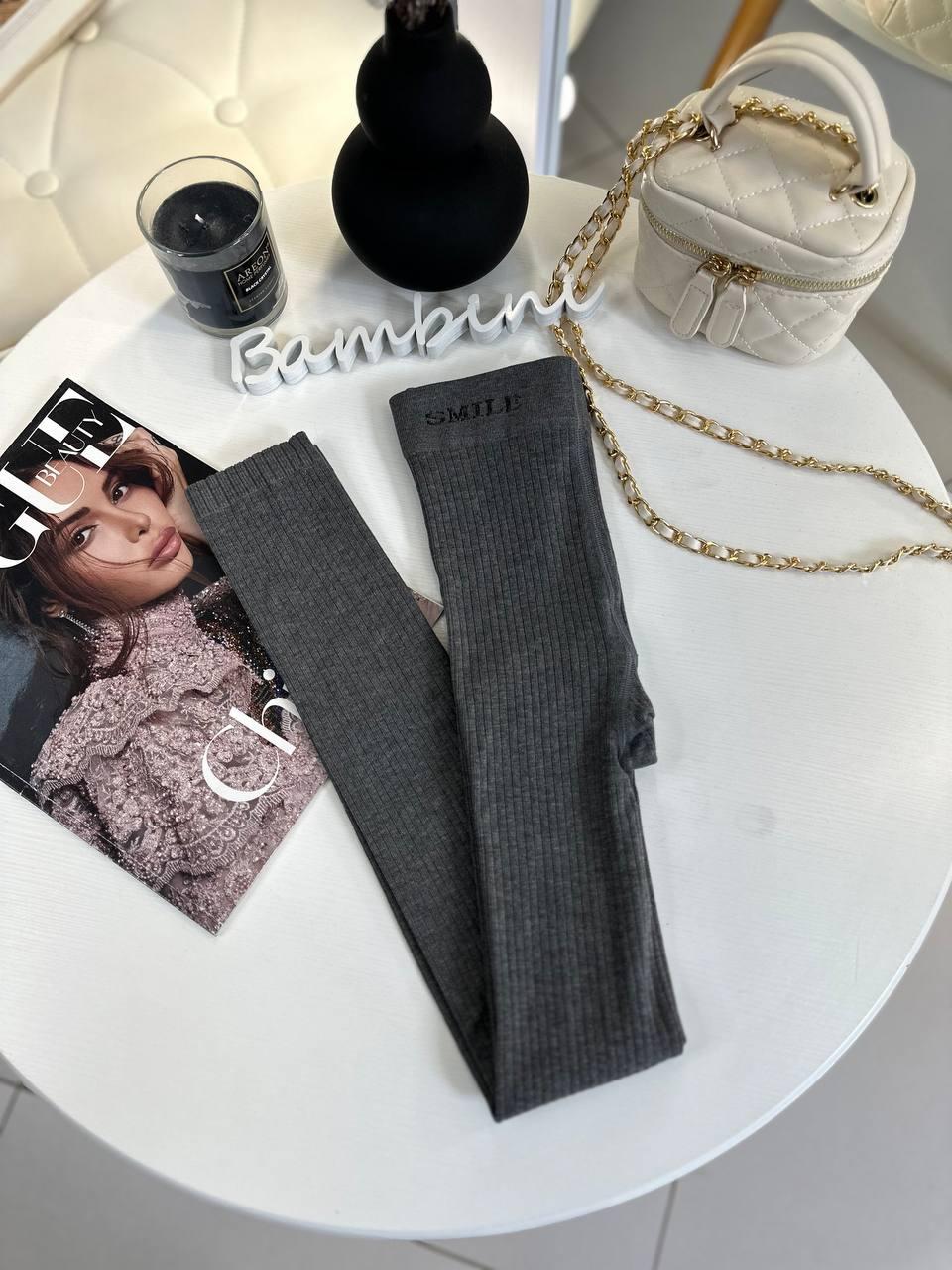 Легінси лосини на дівчинку Сірі 8617 79, Серый, Для девочек, Весна Осень, XL, 9 лет, фото 1