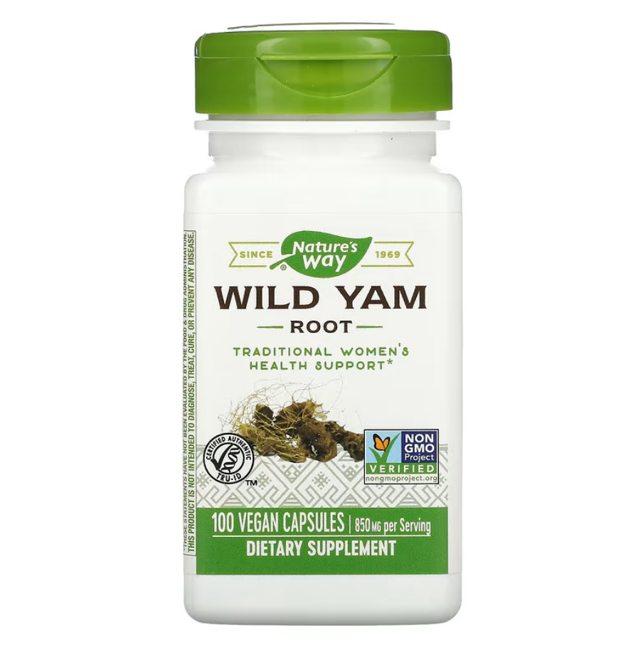 Wild Yam Root 425 мг Nature's Way 100 капсул