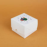 Маленька Коробочка для цукерок від св Миколая 110*110*80 мм Коробка для гостинців миколайчиків, фото 3