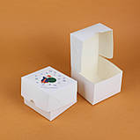 Маленька Коробочка для цукерок від св Миколая 110*110*80 мм Коробка для гостинців миколайчиків, фото 5