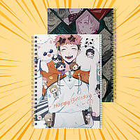 Зошит 48 арк. на пружині у клітинку Jujutsu Kaisen 012