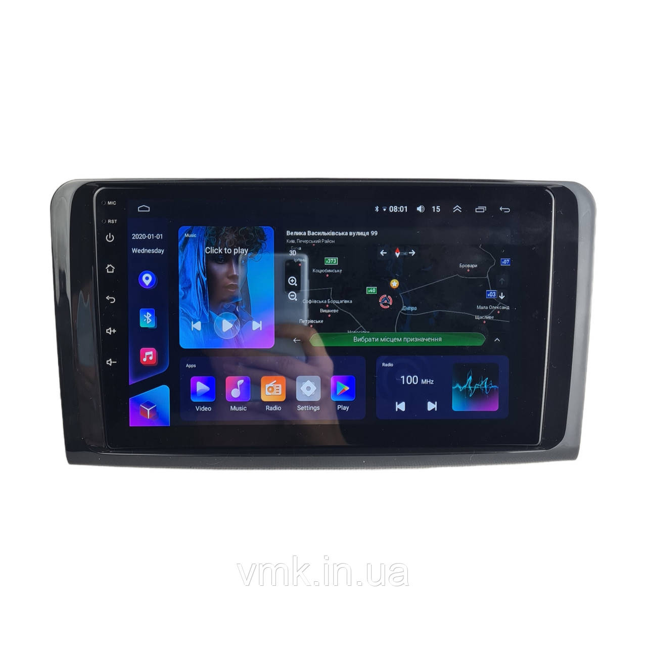 Андроїд Автомагнітола Mercedes ML / GL 350 / 430 / 450 / 500 2005-2013 ТОП платформа 7862 8 ядер 4G DSP CarPlay Android QLED