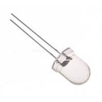 Світлодіод 10мм синій прозорий