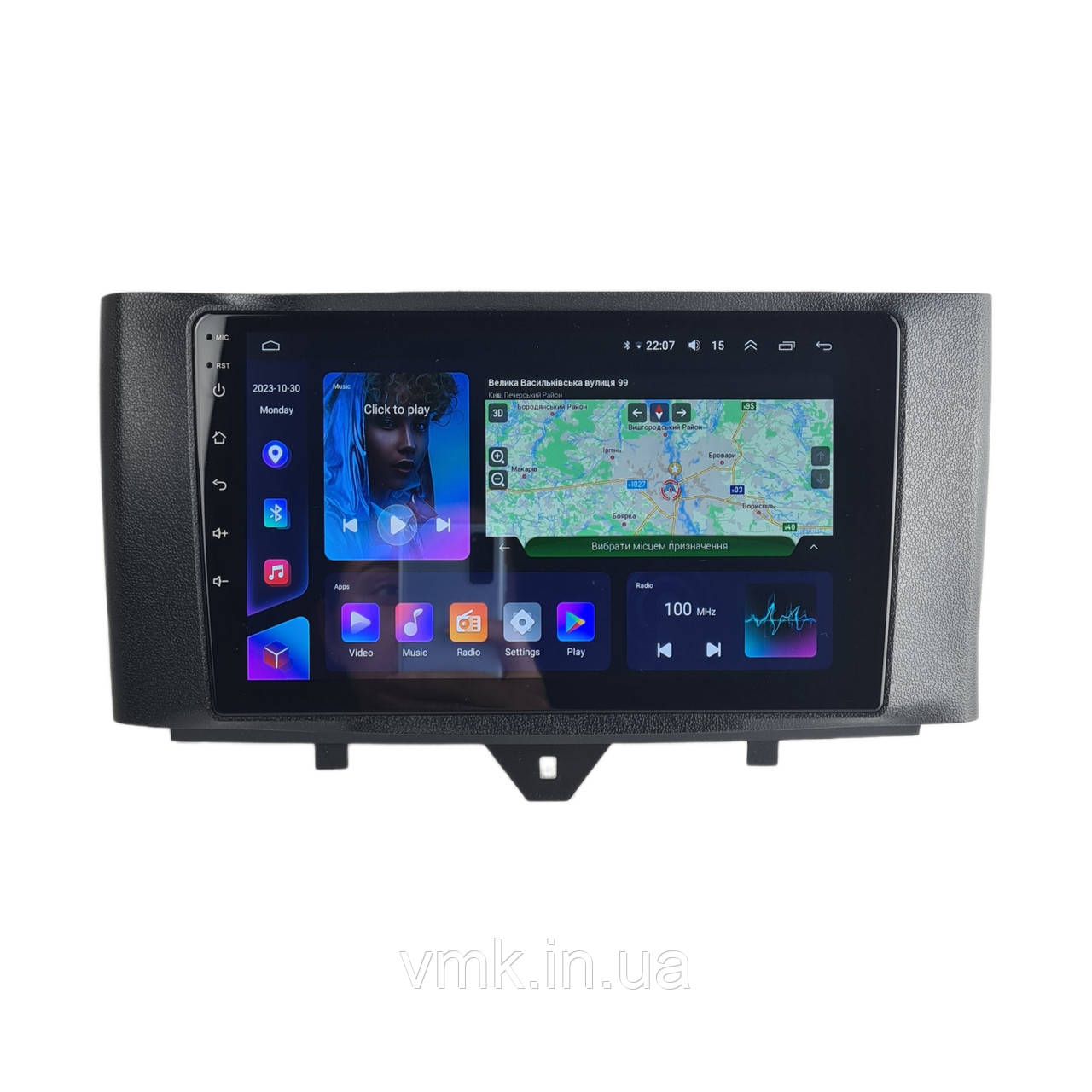 Авто магнітола Mercedes Benz Smart Fortwo 2 2010-2015 на Android 12+ CarPlay 8 core Platform XyAuto