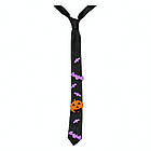 Краватка чорна Halloween тонка