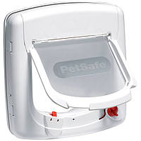 PetSafe (Пэтсейф) Staywell дверцы для котов до 7 кг, с программным ключом 241х253 мм, белые