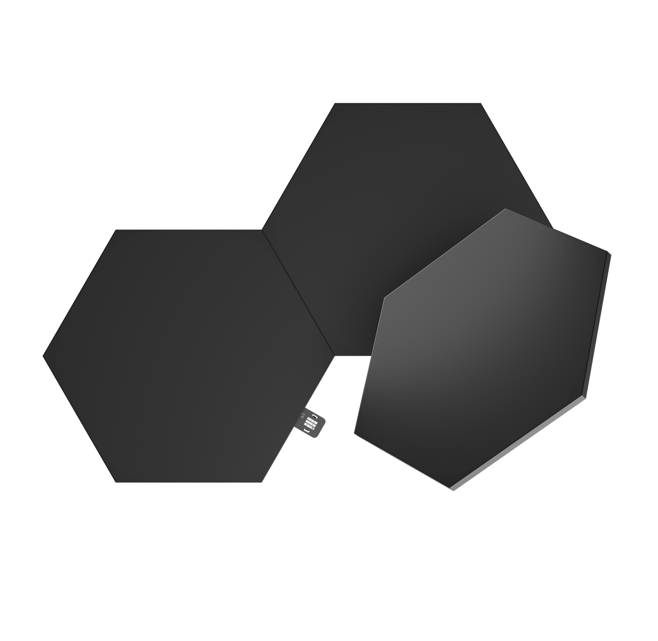 Додаткові панелі Nanoleaf Shapes Ultra Black Hexagons Expansion Pack, Apple Homekit — 3 шт.