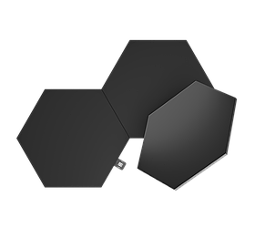 Додаткові панелі Nanoleaf Shapes Ultra Black Hexagons Expansion Pack, Apple Homekit — 3 шт.
