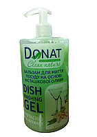 Бальзам Donat для миття посуду на основі фісташкової олії з дозатором 1л.