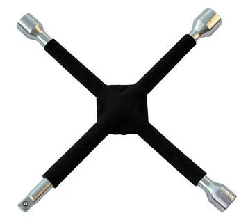 Посилений хрестовий ключ 17x19x21mm x1/2" Silver S10706