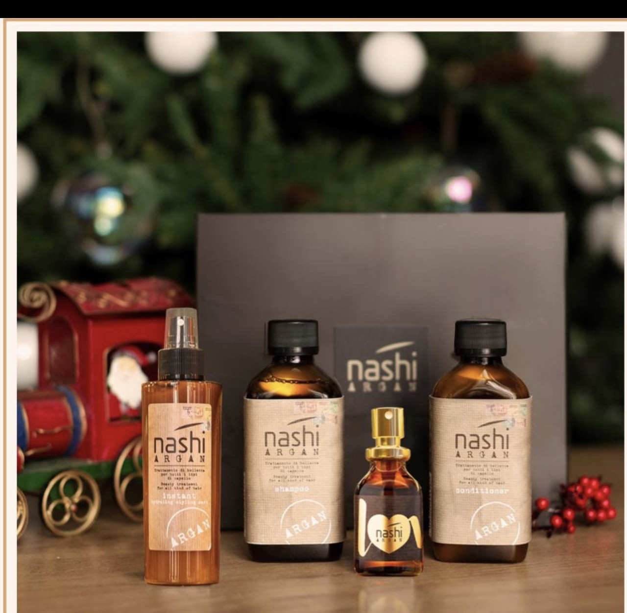 Набір Nashi Argan (sh/200ml+cond/200ml+mask/150 ml+mist/20ml), фото 1