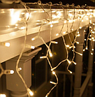 Вулична гірлянда PRO бахрома ICICLE 3х0,8м 100LED IP44 теплий білий,  Flash мерехтіння білий дріт, фото 8