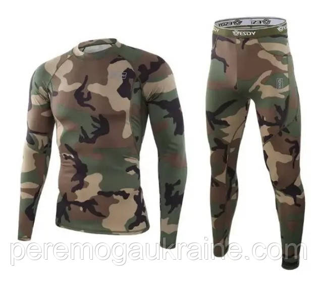 Термобілизна тактична Чоловіча камуфляж ESDYа152в Camo 2XL